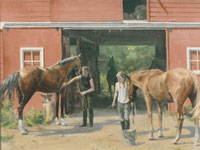 Washing Down the Horses